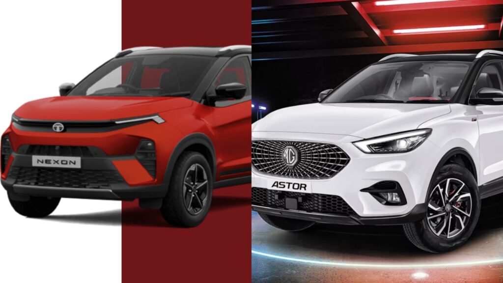 2024 MG Astor Vs Tata Nexon Facelift