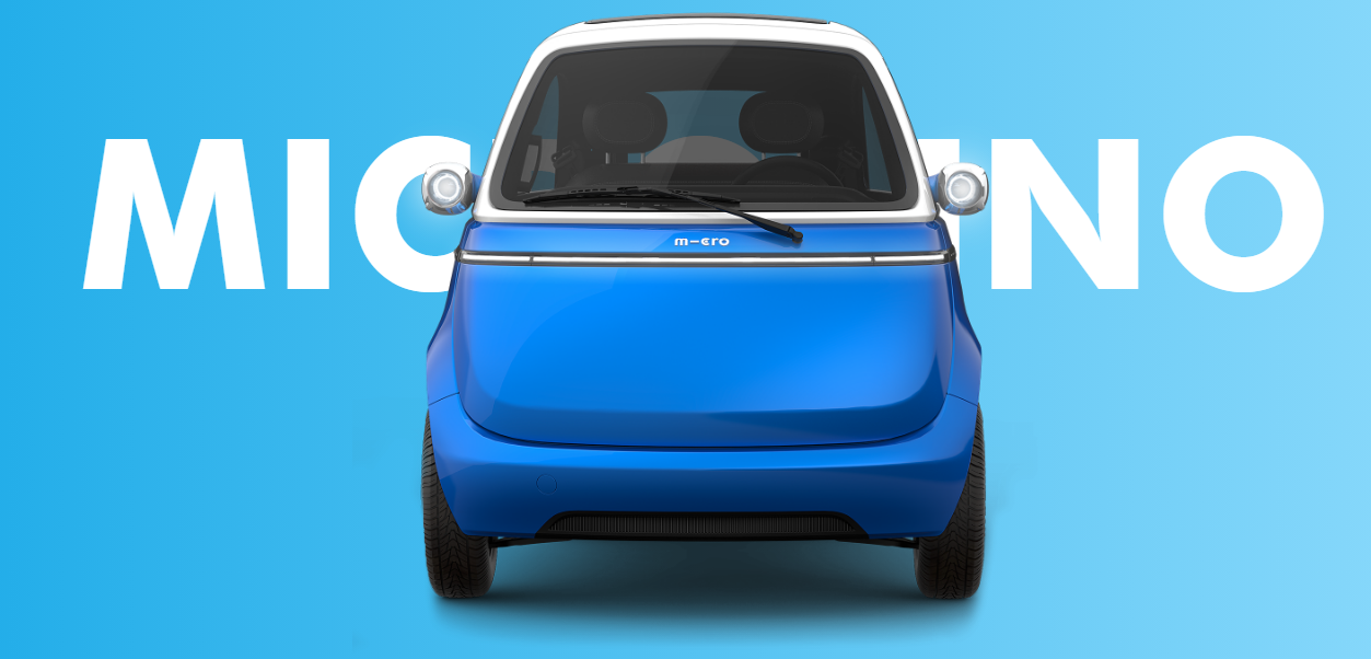 Swiss company, introduced the MicroLino Light EV, described as the smallest electric car on display